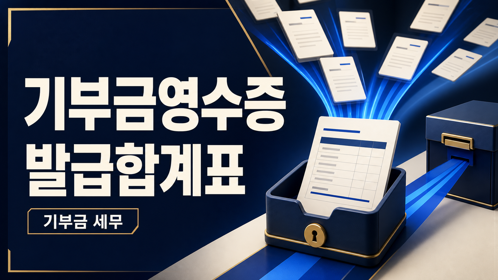 기부금영수증 발급합계표, 제출 대상·기한·주의사항 정리